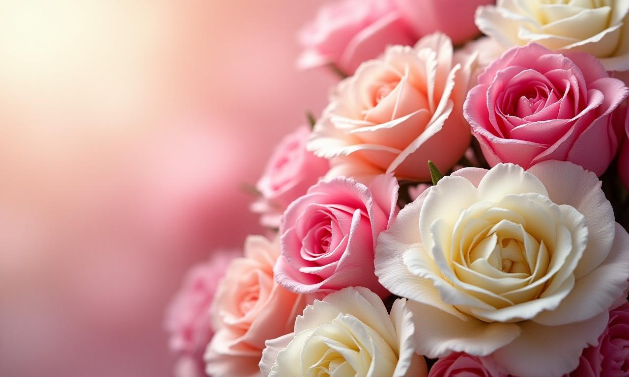 Close up of vibrant flowers blooming in slow motion, representing Petal Haven's artful designs.